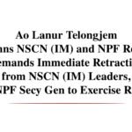 Ao Lanur Telongjem Condemns NSCN (IM) and NPF Remarks