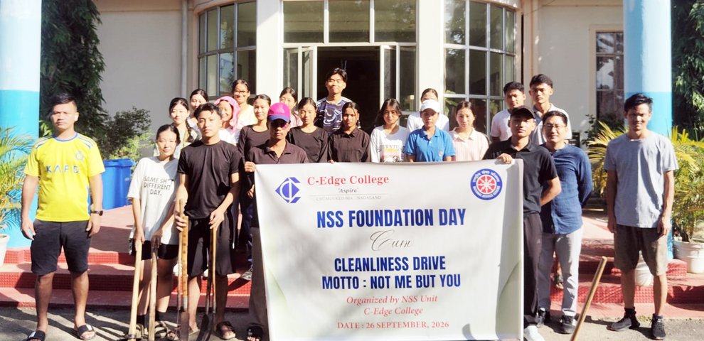 C-Edge College marks NSS Foundation Day with cleanliness drive