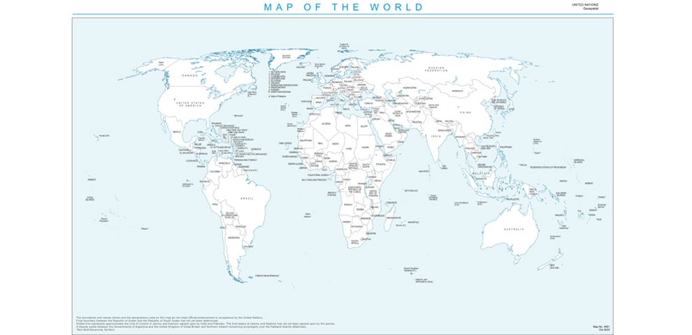 Official United Nations World Map