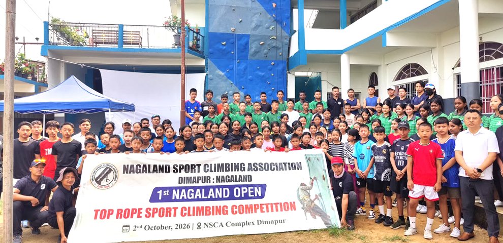 1st Nagaland Open Top Rope Sport Climbing Competition Successfully Concludes