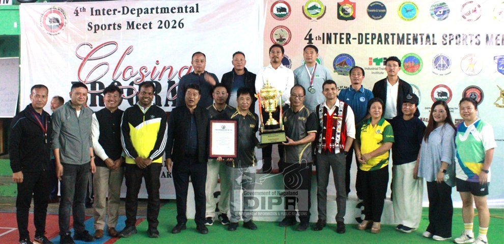 4th Inter-Departmental Sports Meet 2026 concludes in Mokokchung