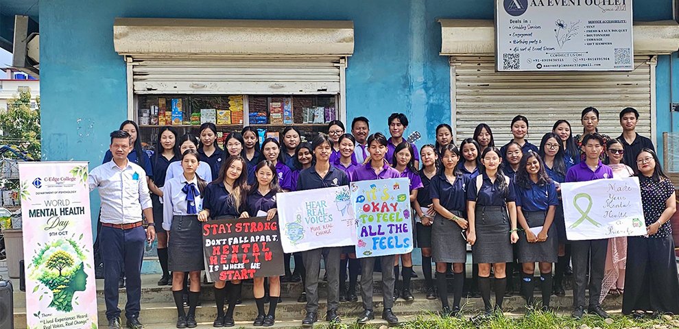 C-Edge College observes World Mental Health Day at Naga United Village