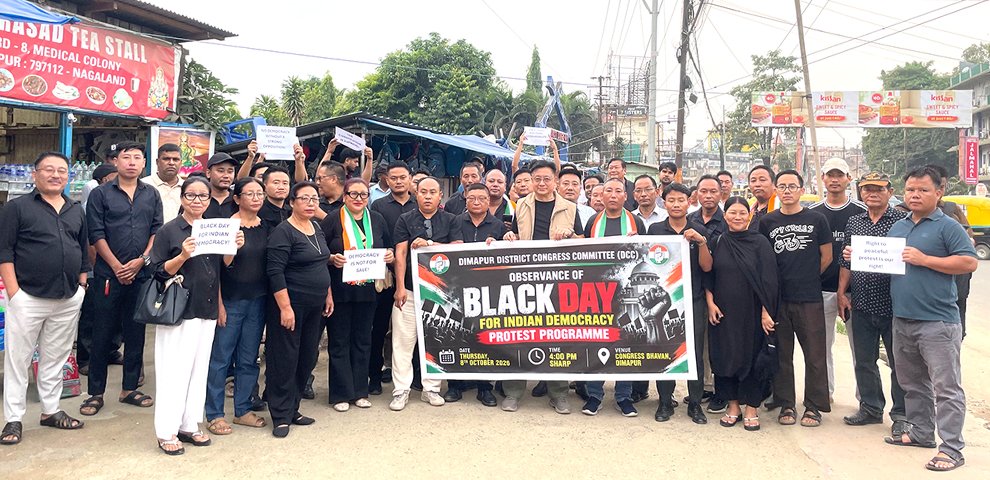 Dimapur DCC observes Black Day, seeks EC accountability