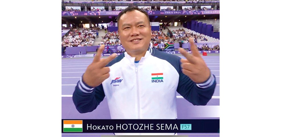 Hokato Hotozhe Sema wins bronze at Asian Para Games