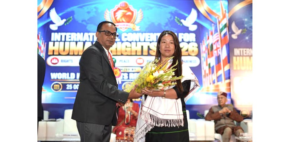 Nagaland women’s commission chairperson receives State Human Rights Award