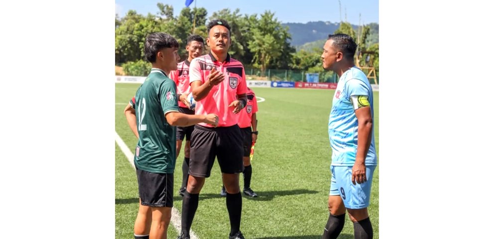 Tseminyu captain Hitelo and Shamator captain Olando